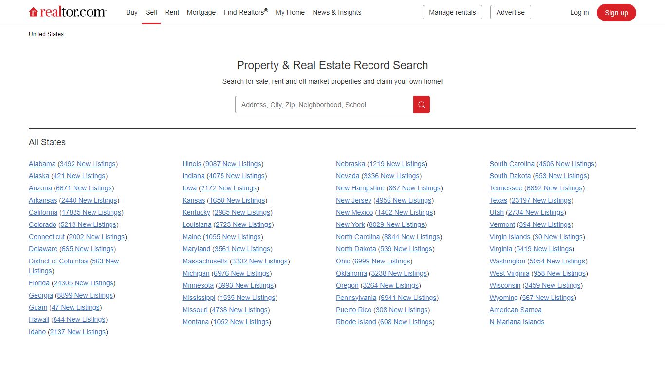 Property Record Search, Find Home & Real Estate Records - realtor.com